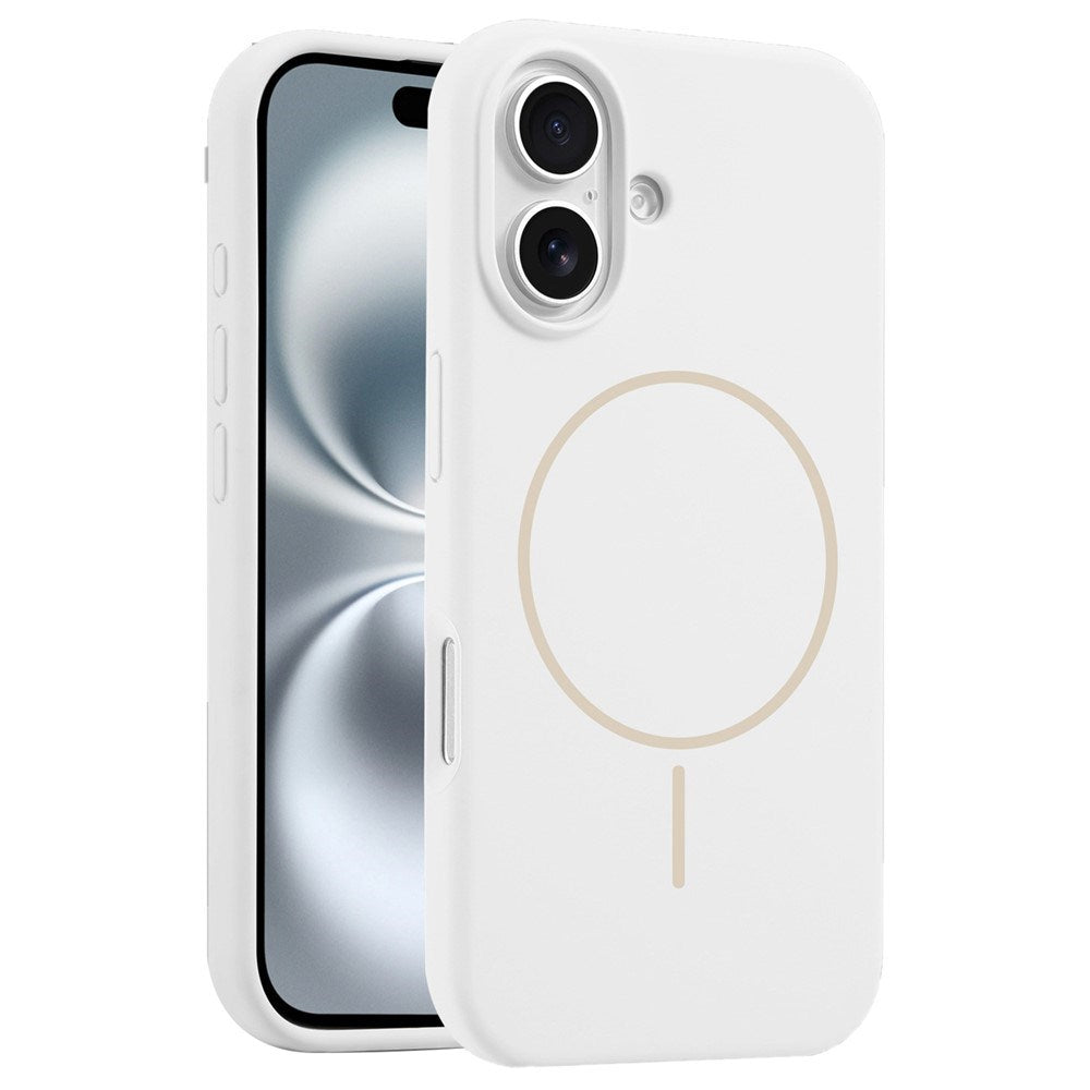 EIDERWOOD iPhone 16 Silicone Case - MagSafe Compatible - White