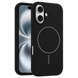 EIDERWOOD iPhone 16 Plus Silicone Case - MagSafe Compatible - Black