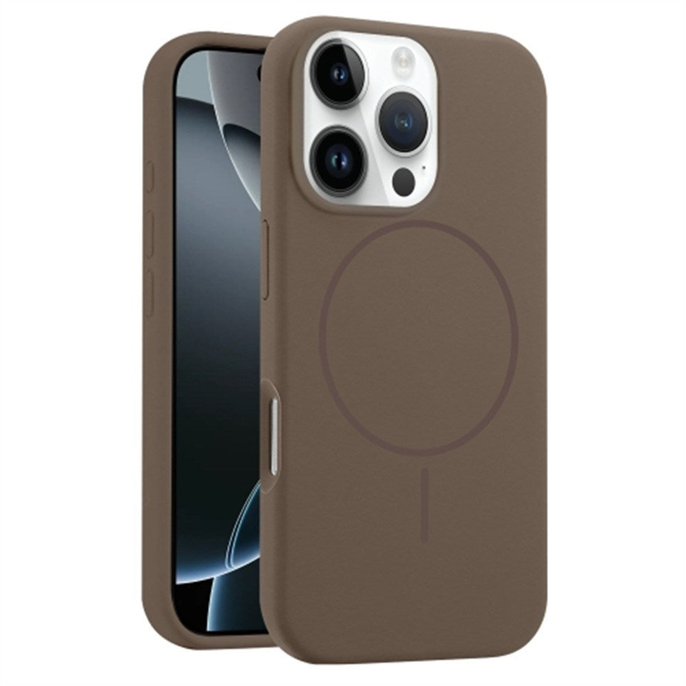 EIDERWOOD iPhone 16 Pro Max Silicone Case - MagSafe Compatible - Brown