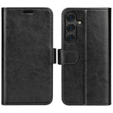 EIDERWOOD Samsung Galaxy S25+ (Plus) Faux Leather Flip Case with Cardholder & Stand Function - Black