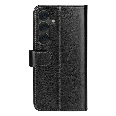 EIDERWOOD Samsung Galaxy S25+ (Plus) Faux Leather Flip Case with Cardholder & Stand Function - Black