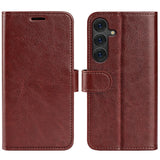 EIDERWOOD Samsung Galaxy S25 Faux Leather Flip Case with Cardholder & Stand Function - Brown