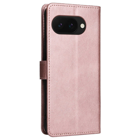 EIDERWOOD Google Pixel 9a Faux Leather Flip Case with Cardholder & Strap - Pink