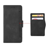 EIDERWOOD OnePlus 13 Faux Leather Case with Stand Function & Extra Card Holder - Black