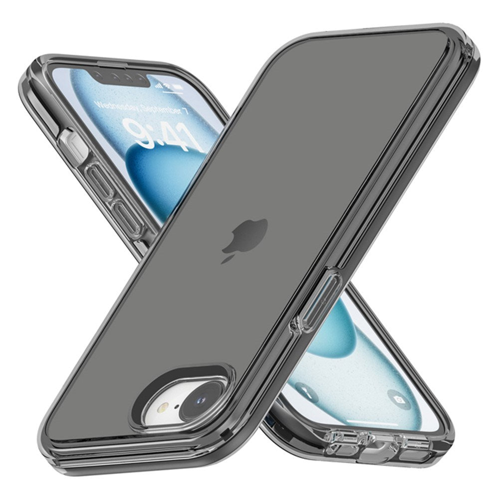 EIDERWOOD iPhone 16e Hybrid Plastic Case - Transparent / Black