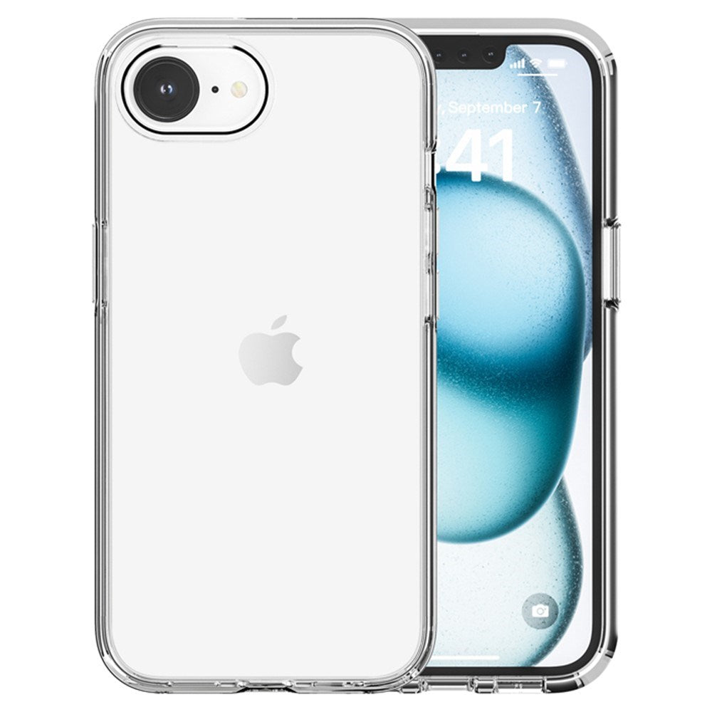EIDERWOOD iPhone 17e / 16e Hybrid Plastic Case with Reinforced Corners - Transparent