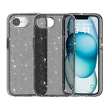 EIDERWOOD iPhone 16e Hybrid Glitter Plastic Case - MagSafe Compatible - Black