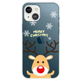 iPhone 14 Plus Flexible Plastic Christmas Case - Reindeer