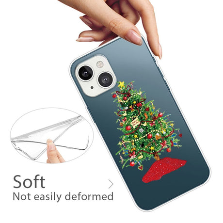 iPhone 14 Plus Flexible Plastic Christmas Case - Decorated Christmas Tree