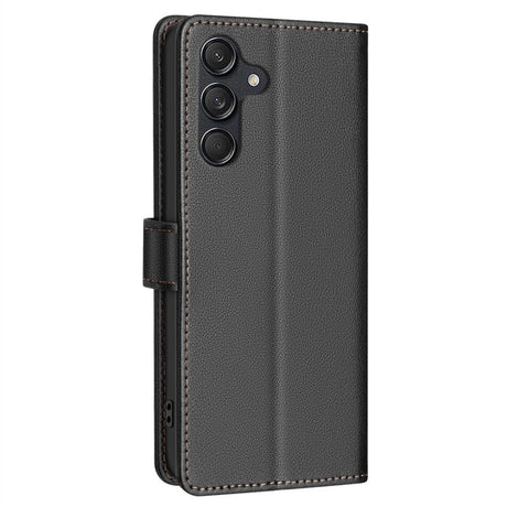 Samsung Galaxy A56 (5G) BINFEN Faux Leather Flip Case with RFID Blocking - Black