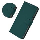 EIDERWOOD Xiaomi Redmi 14C Faux Leather Flip Case with Cardholder & Stand Function - Green