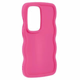 EIDERWOOD Samsung Galaxy S25 Ultra Flexible Plastic Cover with Wavy Design - Pink