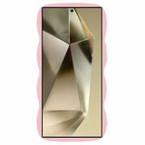 EIDERWOOD Samsung Galaxy S25 Ultra Flexible Plastic Cover with Wavy Design - Rose Gold