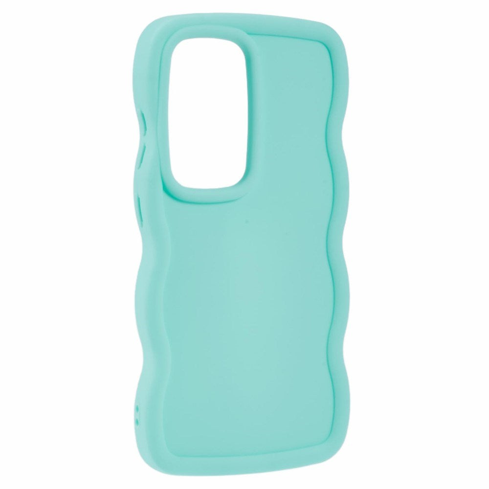 EIDERWOOD Samsung Galaxy S25 Ultra Flexible Plastic Cover with Wavy Design - Blue