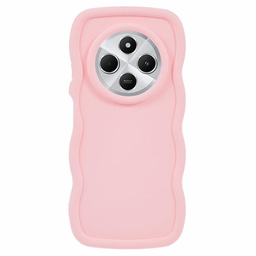 EIDERWOOD Xiaomi Redmi 14C Flexible Plastic Wavy Case - Pink