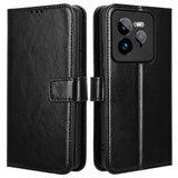 EIDERWOOD Realme GT 7 Pro (5G) Faux Leather Flip Case with Strap - Black