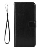 EIDERWOOD Realme GT 7 Pro (5G) Faux Leather Flip Case with Strap - Black