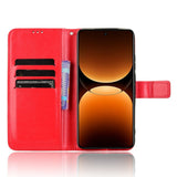 EIDERWOOD Realme GT 7 Pro (5G) Faux Leather Flip Case with Strap - Red