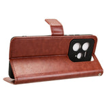 EIDERWOOD Realme GT 7 Pro (5G) Faux Leather Flip Case with Strap - Brown