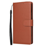 EIDERWOOD Samsung Galaxy S25+ (Plus) / S24+ (Plus) Faux Leather Case with Wallet and Strap - Brown