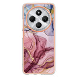 EIDERWOOD Xiaomi Redmi 14C Flexible Plastic Case with Marble Design - Pink