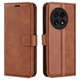 EIDERWOOD OnePlus 13 Leather Flip Case with Wallet - Brown