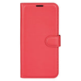 EIDERWOOD Xiaomi 15 Faux Leather Flip Case with Cardholder & Stand Function - Red