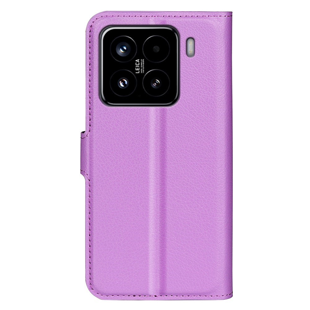 EIDERWOOD Xiaomi 15 Faux Leather Flip Case with Cardholder & Stand Function - Purple