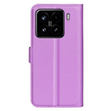 EIDERWOOD Xiaomi 15 Faux Leather Flip Case with Cardholder & Stand Function - Purple