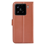 EIDERWOOD Xiaomi 15 Faux Leather Flip Case with Cardholder & Stand Function - Brown