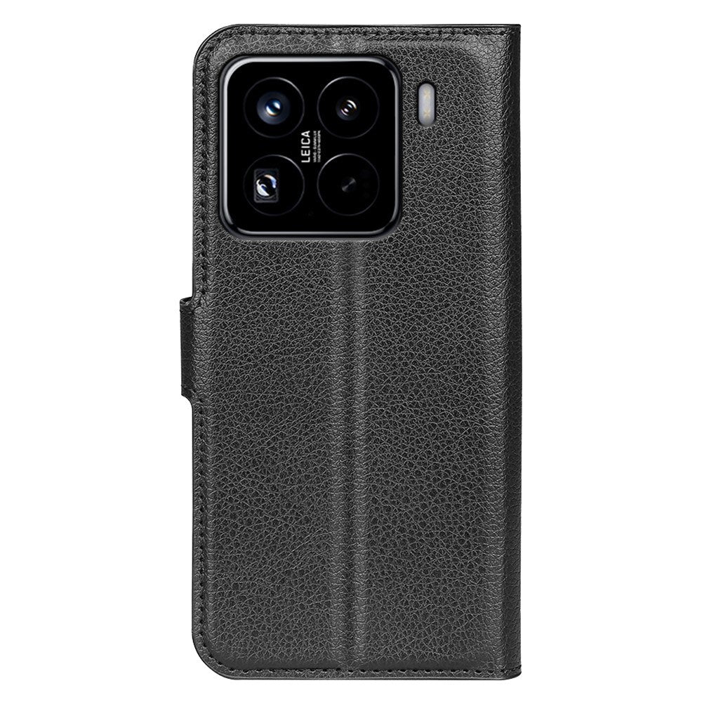 EIDERWOOD Xiaomi 15 Pro Faux Leather Flip Case with Cardholder & Stand Function - Black