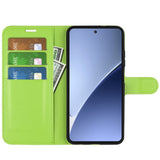 EIDERWOOD Xiaomi 15 Pro Faux Leather Flip Case with Cardholder & Stand Function - Green