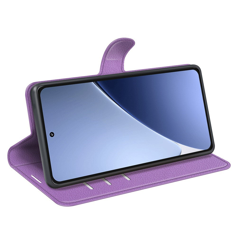 EIDERWOOD Xiaomi 15 Pro Faux Leather Flip Case with Cardholder & Stand Function - Purple