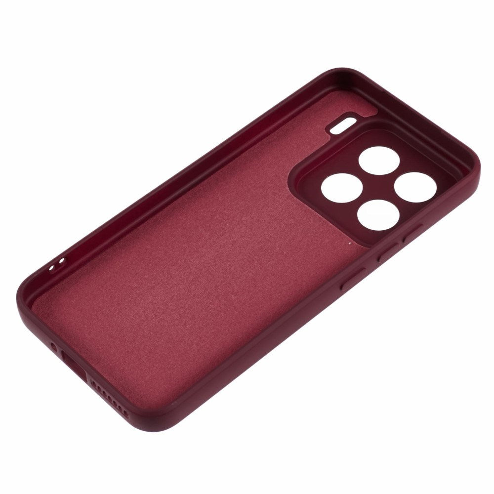 EIDERWOOD Xiaomi 15 Pro Lined Flexible Plastic Case - Wine Red