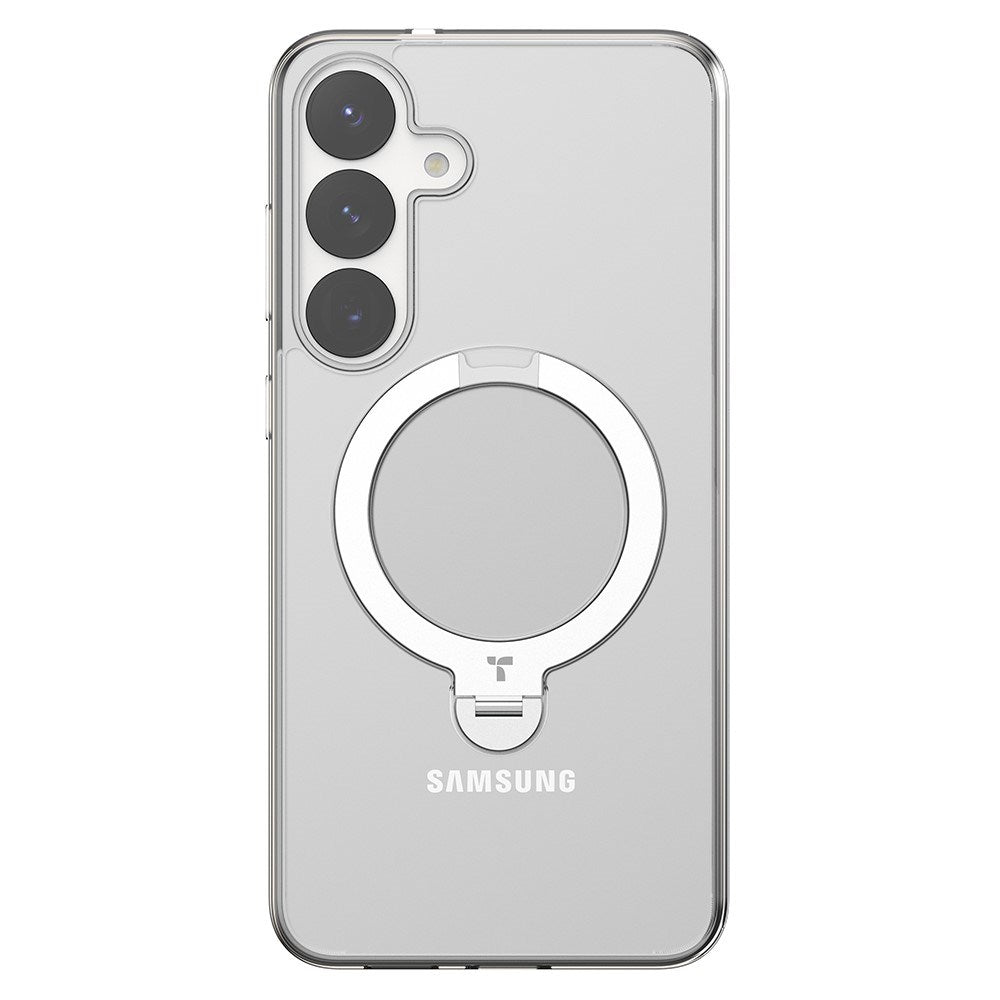 TORRAS Samsung Galaxy S25+ (Plus) Hybrid Case with Kickstand - MagSafe Compatible - Transparent