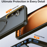 TORRAS Samsung Galaxy S25 Guardian Ostand Hybrid Case with Kickstand - MagSafe Compatible - Black