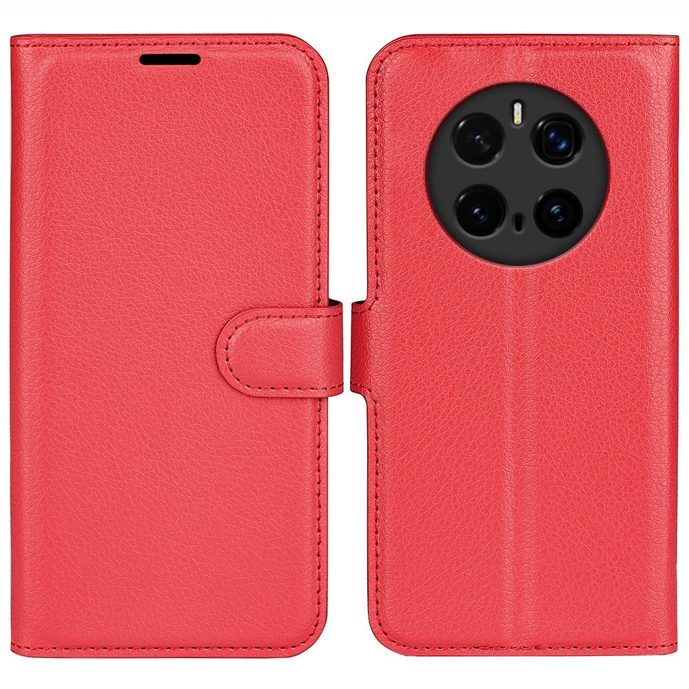EIDERWOOD Honor Magic7 Pro Faux Leather Flip Case with Cardholder & Stand Function - Red