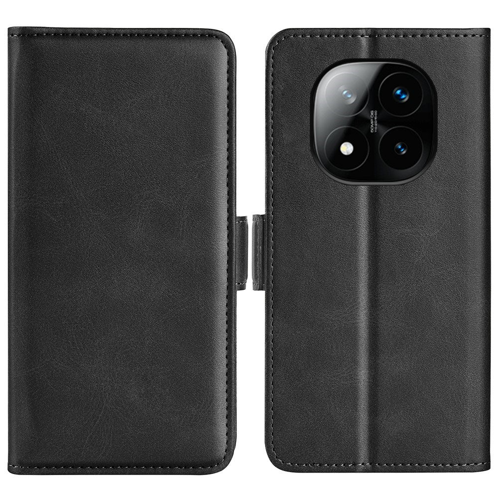 EIDERWOOD Xiaomi Redmi Note 14 Pro+ Faux Leather Flip Case with Cardholder & Stand Function - Black
