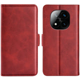 EIDERWOOD Xiaomi Redmi Note 14 Pro+ Faux Leather Flip Case with Wallet & Stand Function - Red