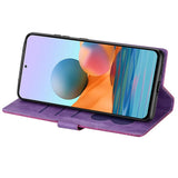 EIDERWOOD Samsung Galaxy A56 (5G) Glitter Flip Case with Zipper Pocket & Stand Function - Purple