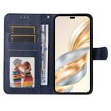 EIDERWOOD Honor Magic7 Lite Faux Leather Flip Case with Strap - Blue