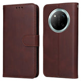 EIDERWOOD Honor Magic7 Lite Faux Leather Flip Case with Strap - Brown
