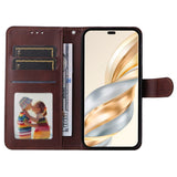 EIDERWOOD Honor Magic7 Lite Faux Leather Flip Case with Strap - Brown