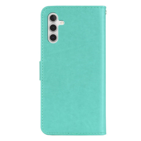 EIDERWOOD Samsung Galaxy S25 Faux Leather Flip Case with Owl Design - Turquoise