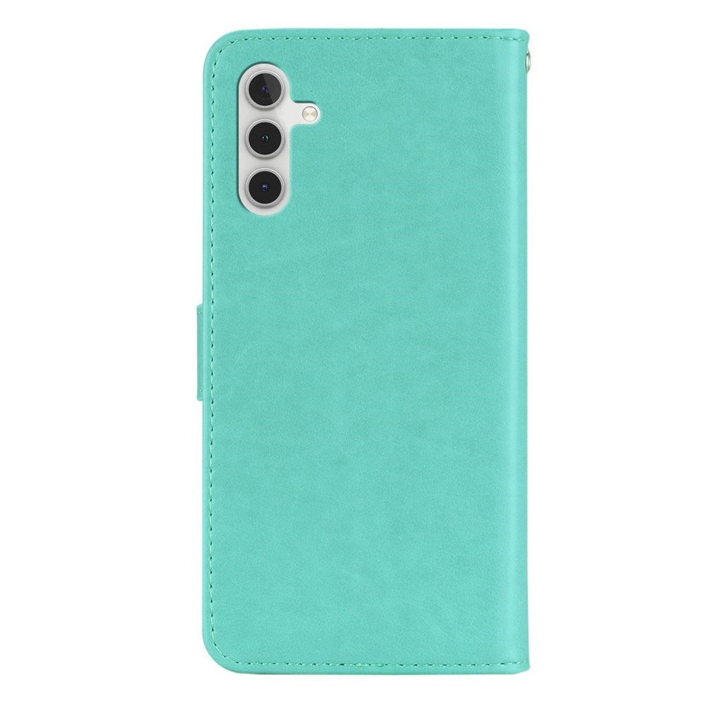 EIDERWOOD Samsung Galaxy S25+ (Plus) Faux Leather Flip Case with Owl Design - Turquoise