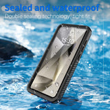 Samsung Galaxy S25+ (Plus) Redpepper IP68 Certified Waterproof Case - Black / Transparent