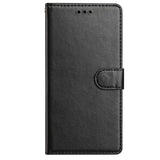 EIDERWOOD Samsung Galaxy A26 (5G) Faux Leather Flip Case with Strap - Black