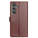 EIDERWOOD Samsung Galaxy A26 (5G) Faux Leather Flip Case with Strap - Brown