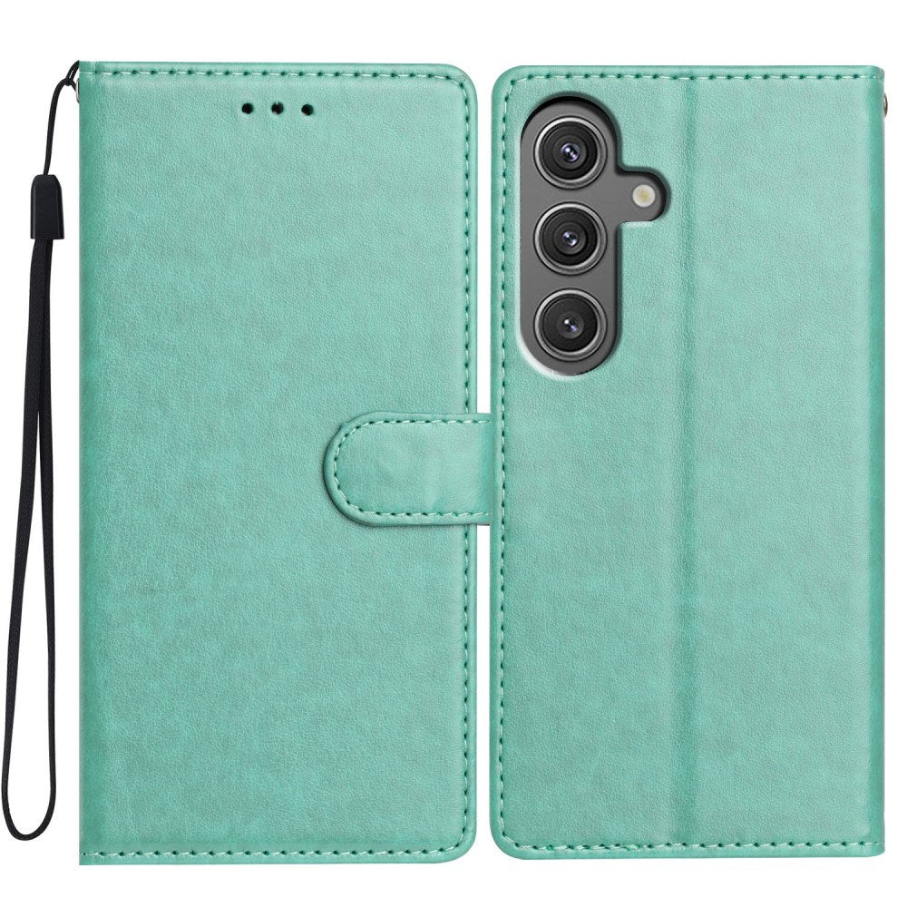 EIDERWOOD Samsung Galaxy A26 (5G) Faux Leather Flip Case with Strap - Green