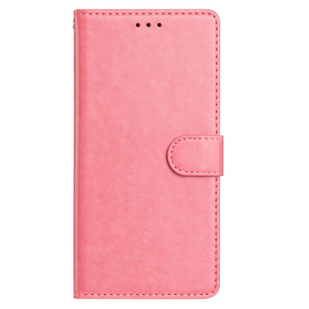 EIDERWOOD Samsung Galaxy A26 (5G) Faux Leather Flip Case with Strap - Pink